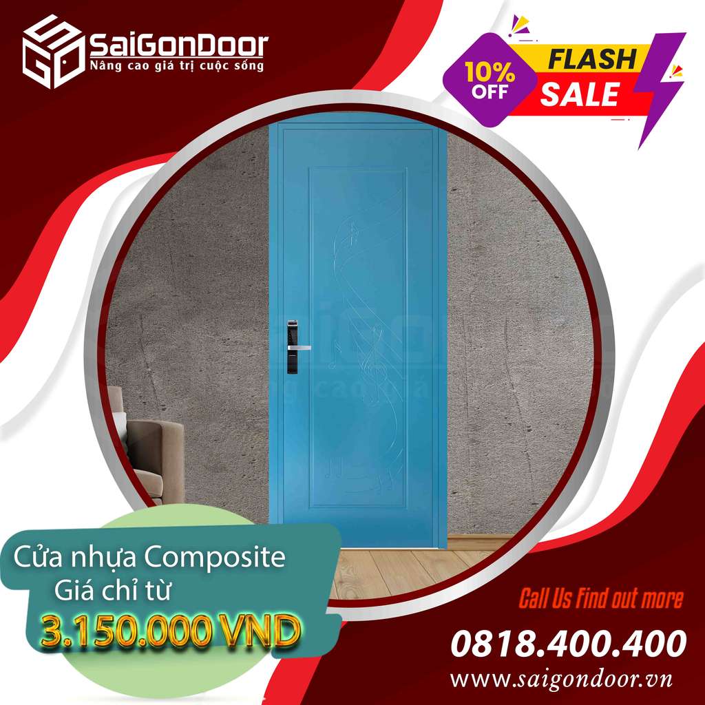 Mẫu cửa nhựa Composite SaiGonDoor