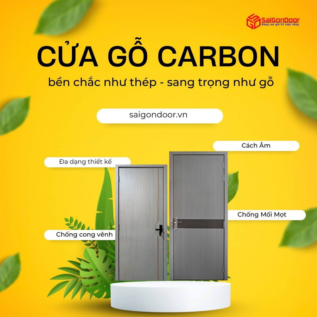 Cửa gỗ Carbon – Giải pháp cửa hiện đại, bền đẹp cho mọi công trình
