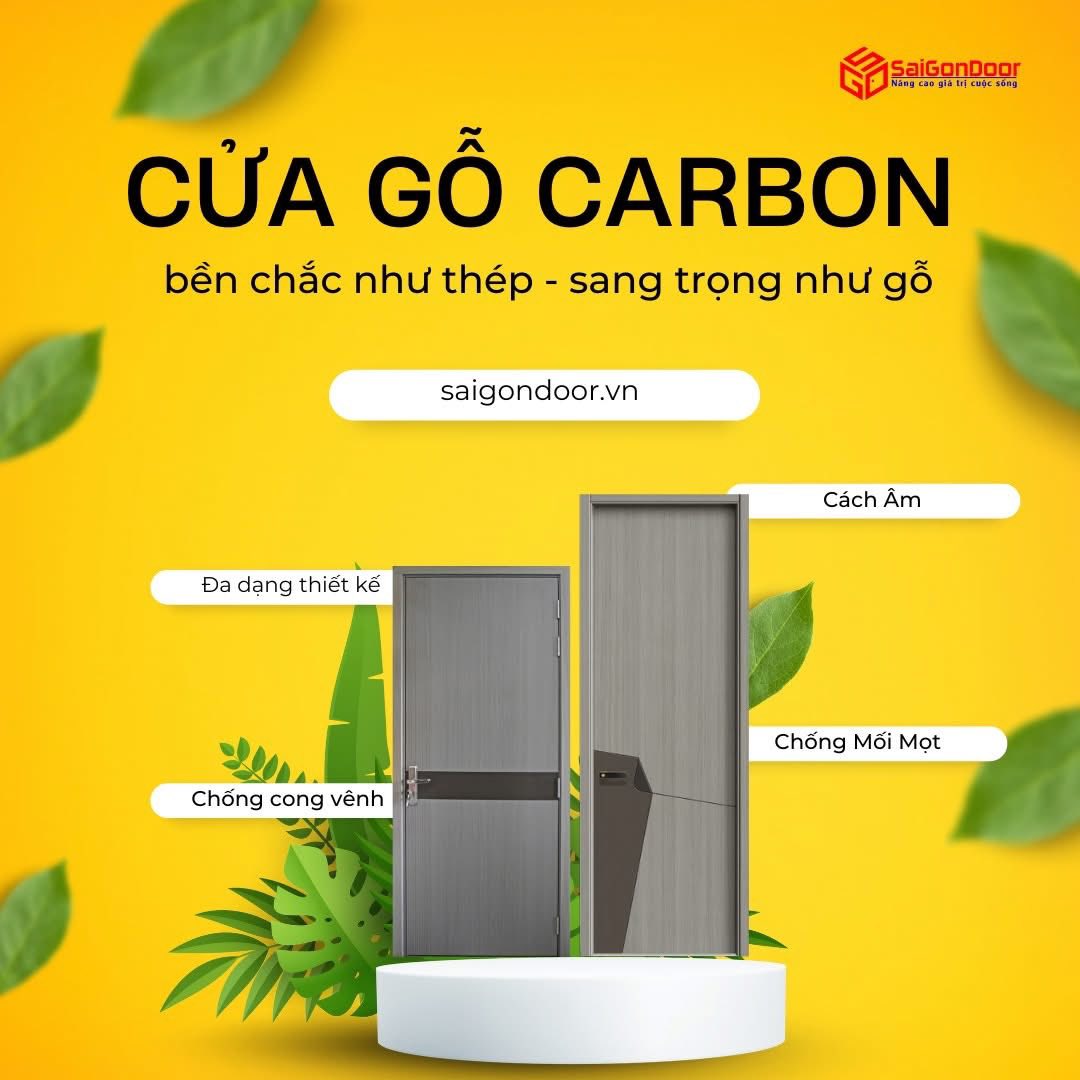 Cửa gỗ Carbon – Giải pháp cửa hiện đại, bền đẹp cho mọi công trình